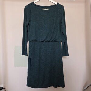 LOFT Heathered Green Knit Sweater Dress